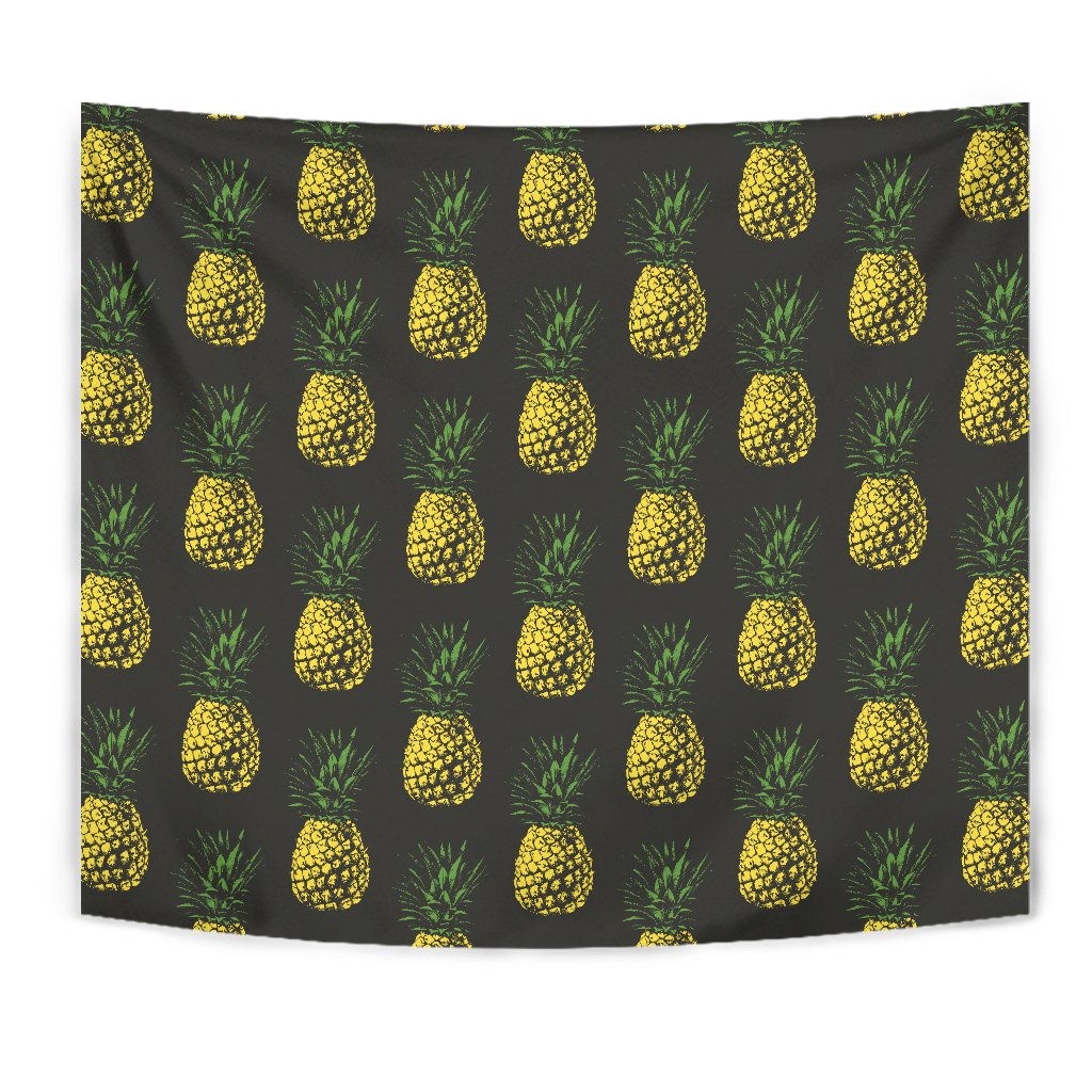 Gold Pineapple Wall Tapestry