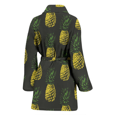 Gold Pineapple Women Bath Robe