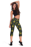 Gold Pineapple Women Capris