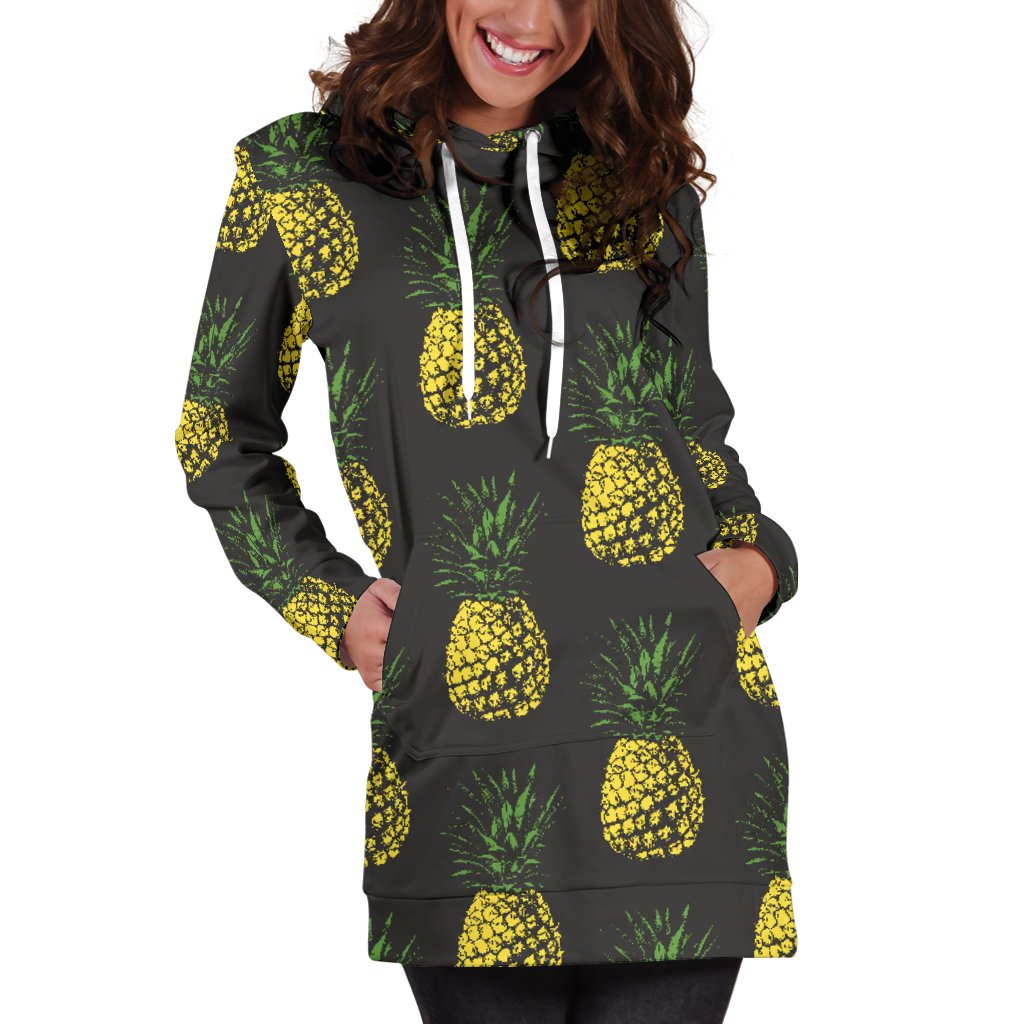 pineapple dress for women Gold Pineapple Women Hoodie Dress – JorJune