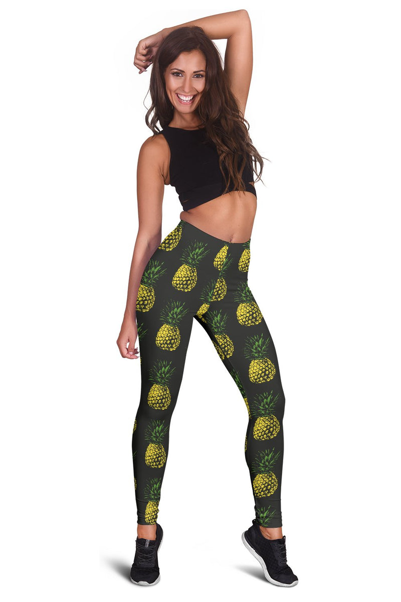 Gold Pineapple Women Leggings