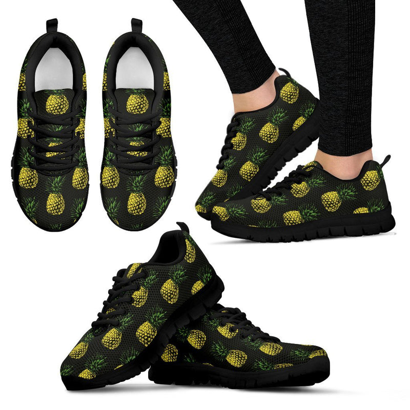 Gold Pineapple Women Sneakers