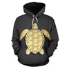 Gold Sea Turtle All Over Print Hoodie