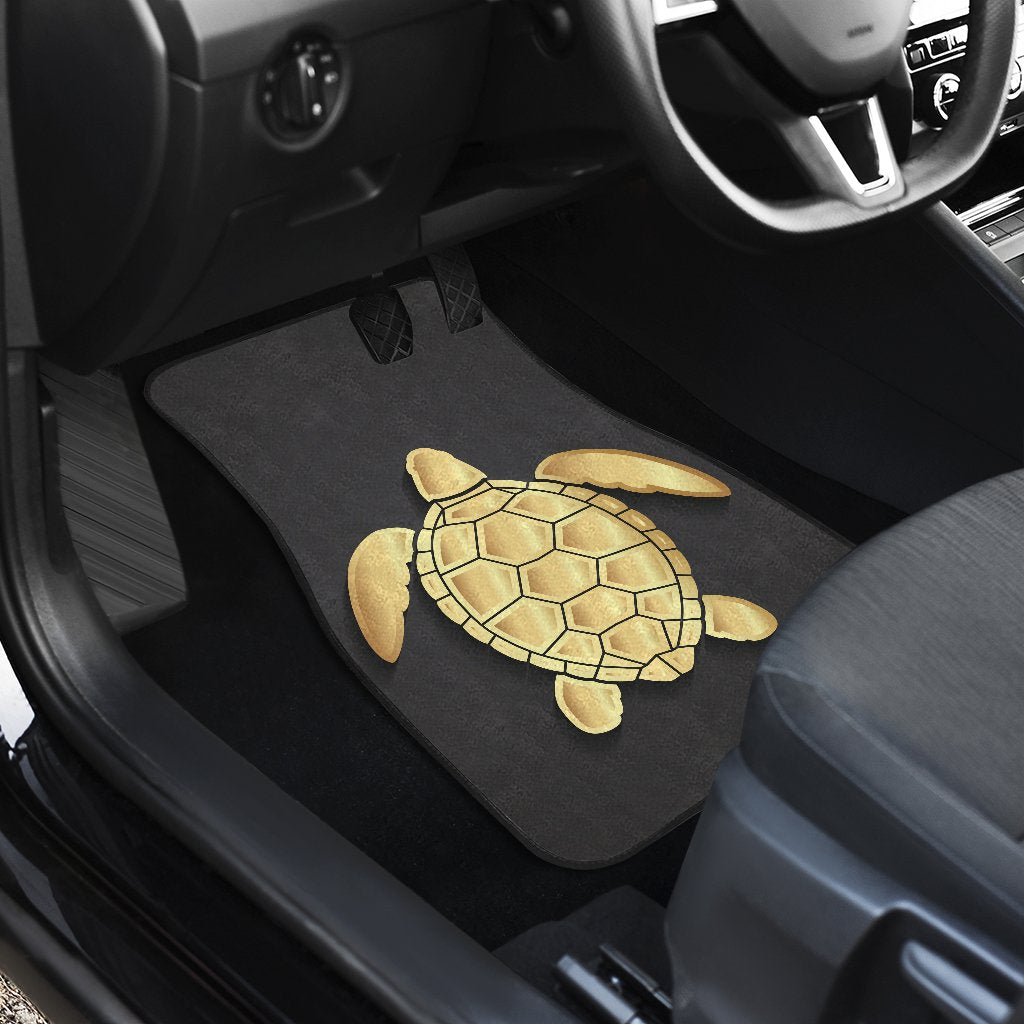 Gold Sea Turtle Car Floor Mats