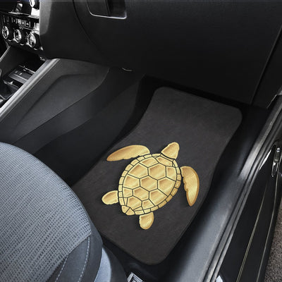 Gold Sea Turtle Car Floor Mats