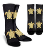 Gold Sea Turtle Crew Socks