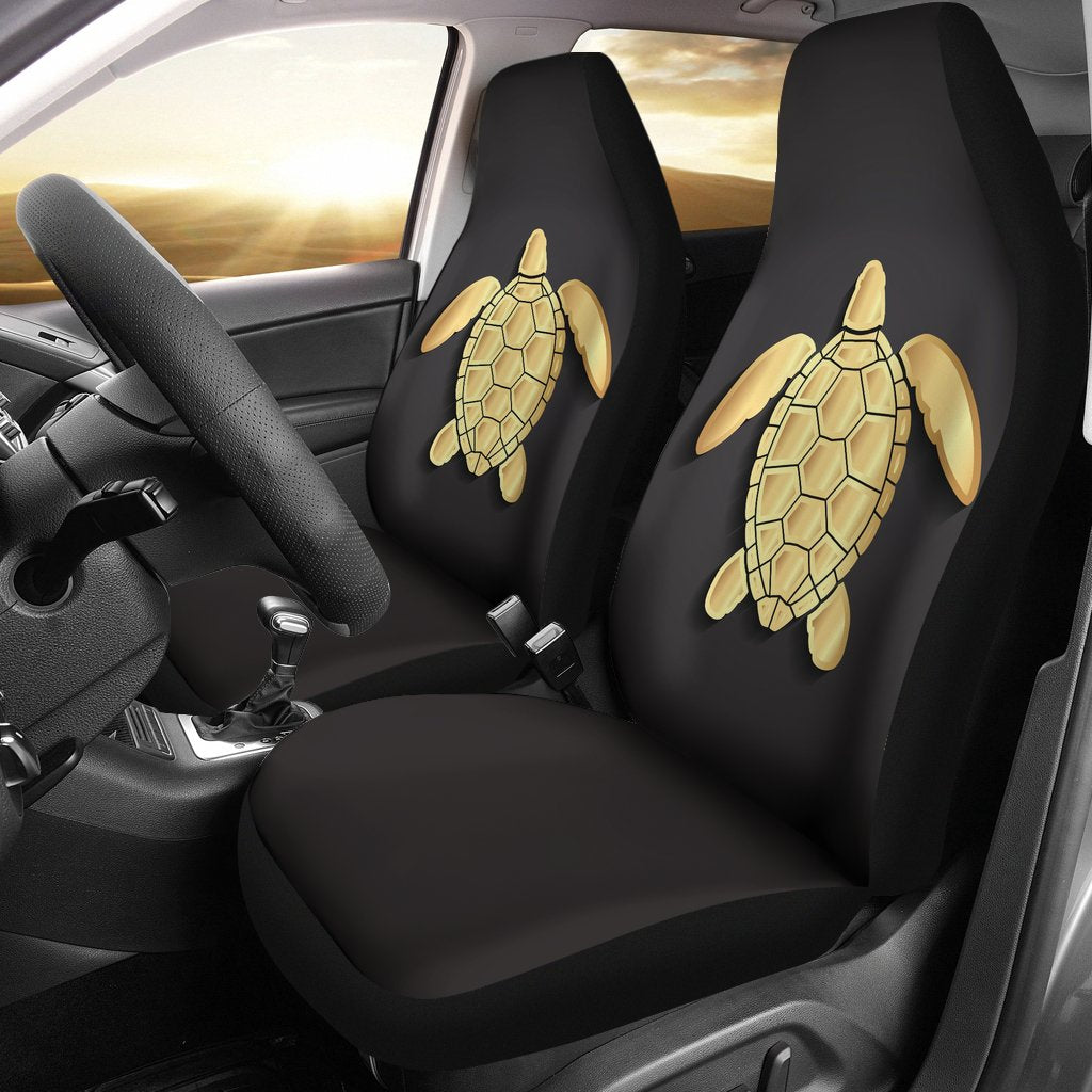 Gold Sea Turtle Universal Fit Car Seat Covers