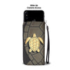 Gold Sea Turtle Wallet Phone Case