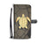 Gold Sea Turtle Wallet Phone Case