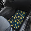 Gold Sun Moon Face Car Floor Mats