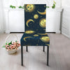 Gold Sun Moon Face Dining Chair Slipcover-JORJUNE.COM