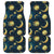 Gold Sun Moon Face Front and Back Car Floor Mats