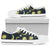 Gold Sun Moon Face Men Low Top Shoes