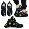 Gold Sun Moon Face Men Sneakers