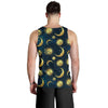 Gold Sun Moon Face Men Tank Top