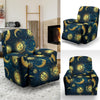 Gold Sun Moon Face Recliner Slipcover-JORJUNE.COM