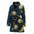 Gold Sun Moon Face Women Bath Robe