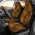 Gold Sunflower Hand Drawn Print Universal Fit Car Seat Covers