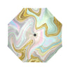 Gold Sweet Marble Automatic Foldable Umbrella