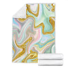 Gold Sweet Marble Fleece Blanket