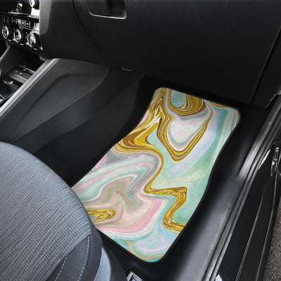 Gold Sweet Marble Front and Back Car Floor Mats