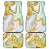 Gold Sweet Marble Front and Back Car Floor Mats