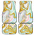 Gold Sweet Marble Front and Back Car Floor Mats