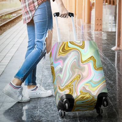 Gold Sweet Marble Luggage Cover Protector