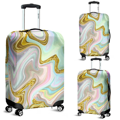 Gold Sweet Marble Luggage Cover Protector