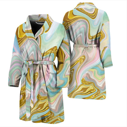 Gold Sweet Marble Men Bath Robe