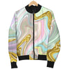 Gold Sweet Marble Men Casual Bomber Jacket