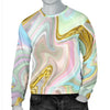 Gold Sweet Marble Men Crewneck Sweatshirt