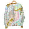 Gold Sweet Marble Men Crewneck Sweatshirt