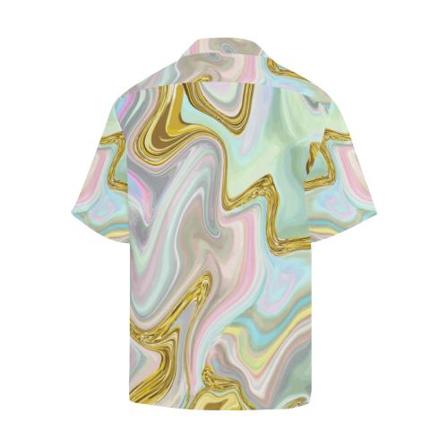 Gold Sweet Marble Men Hawaiian Shirt