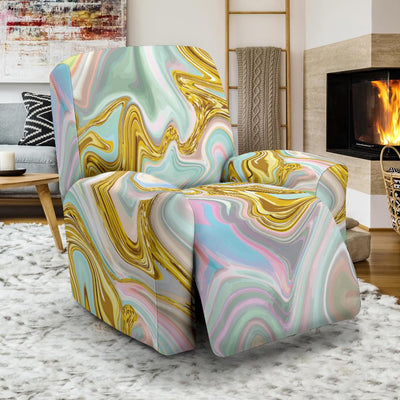 Gold Sweet Marble Recliner Slipcover-JORJUNE.COM