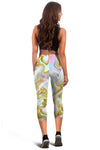 Gold Sweet Marble Women Capris