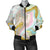 Gold Sweet Marble Women Casual Bomber Jacket