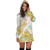 Gold Sweet Marble Women Hoodie Dress