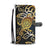 Gold Sea Turtle Mandala Wallet Phone Case