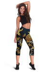 Golden Sea Turtle Women Capris