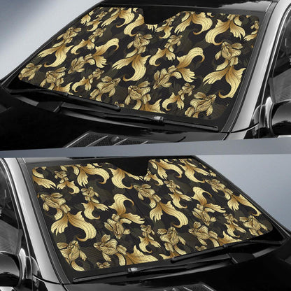 Goldfish Pattern Print Design 02 Car Sun Shade-JORJUNE.COM
