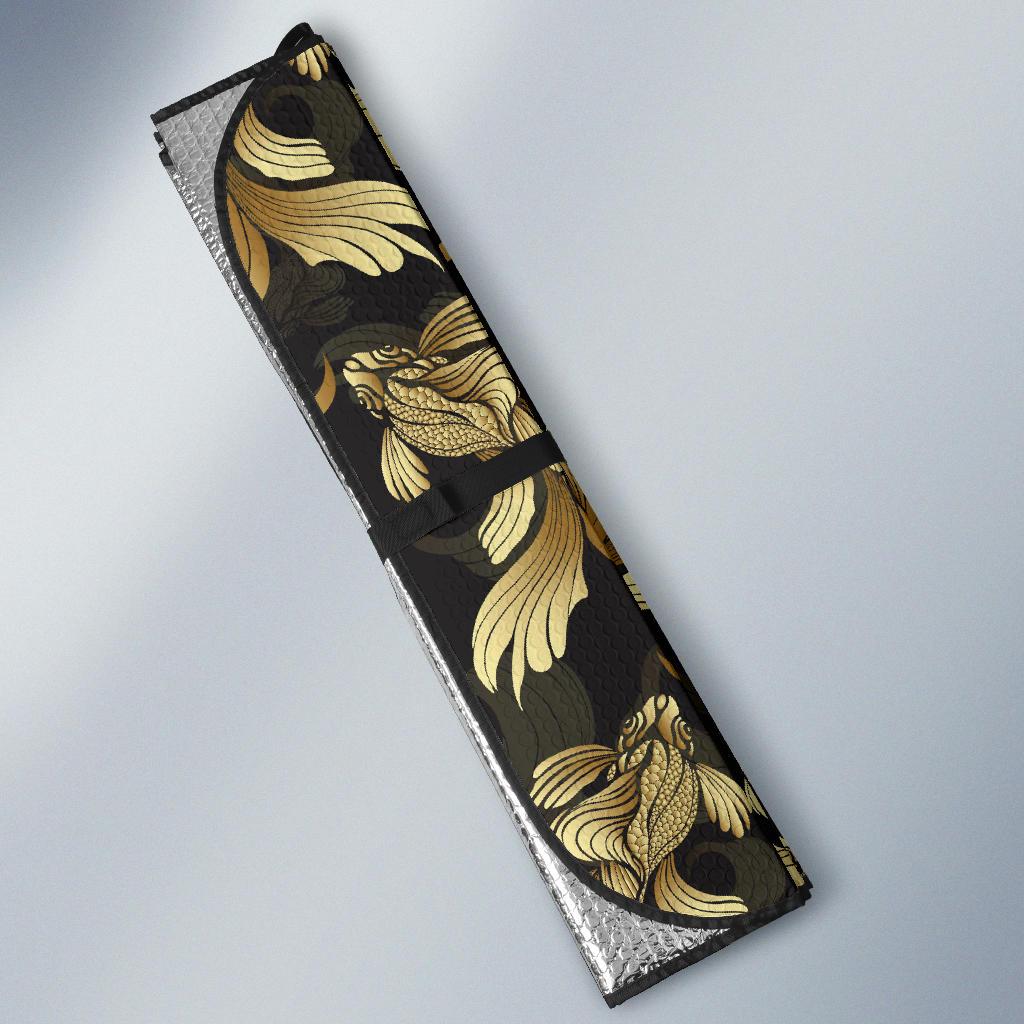 Goldfish Pattern Print Design 02 Car Sun Shade-JORJUNE.COM