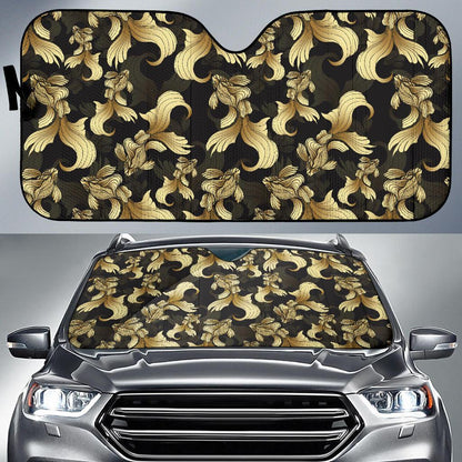 Goldfish Pattern Print Design 02 Car Sun Shade-JORJUNE.COM