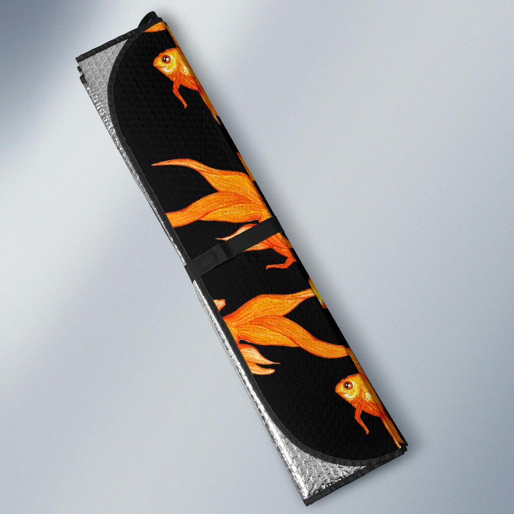 Goldfish Pattern Print Design 03 Car Sun Shade-JORJUNE.COM