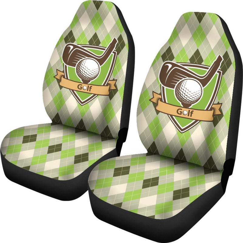 Golf Vintage argyle Pattern Universal Fit Car Seat Covers