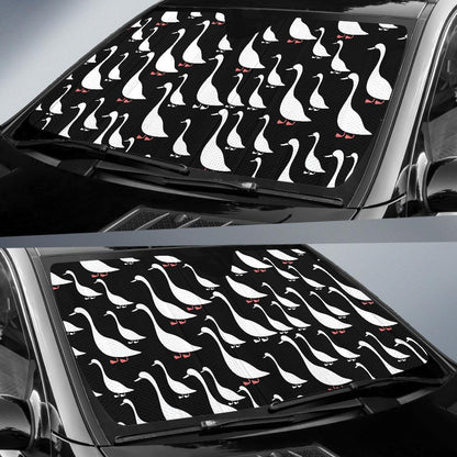 Goose Pattern Print Design 01 Car Sun Shade-JORJUNE.COM