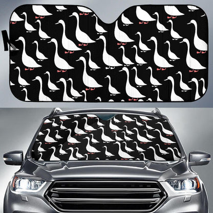 Goose Pattern Print Design 01 Car Sun Shade-JORJUNE.COM