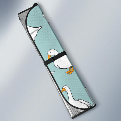 Goose Pattern Print Design 02 Car Sun Shade-JORJUNE.COM