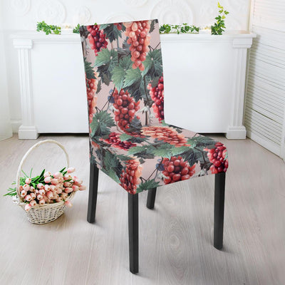 Grape Pattern Print Design GP01 Dining Chair Slipcover-JORJUNE.COM