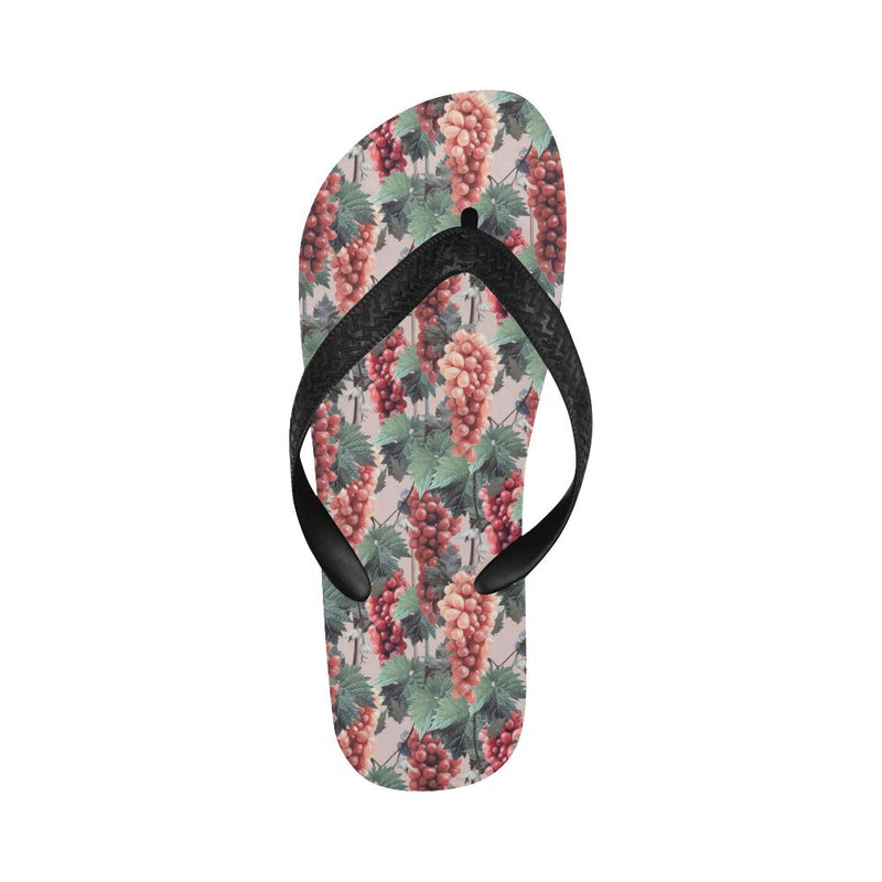 Grape Pattern Print Design GP01 Flip Flops-JorJune